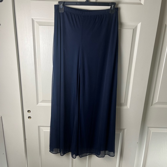 MSK Navy Wide Leg Women's Pants - Picture 1 of 3